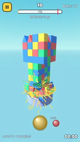 CubicTower — Level 18 · Hourglass
